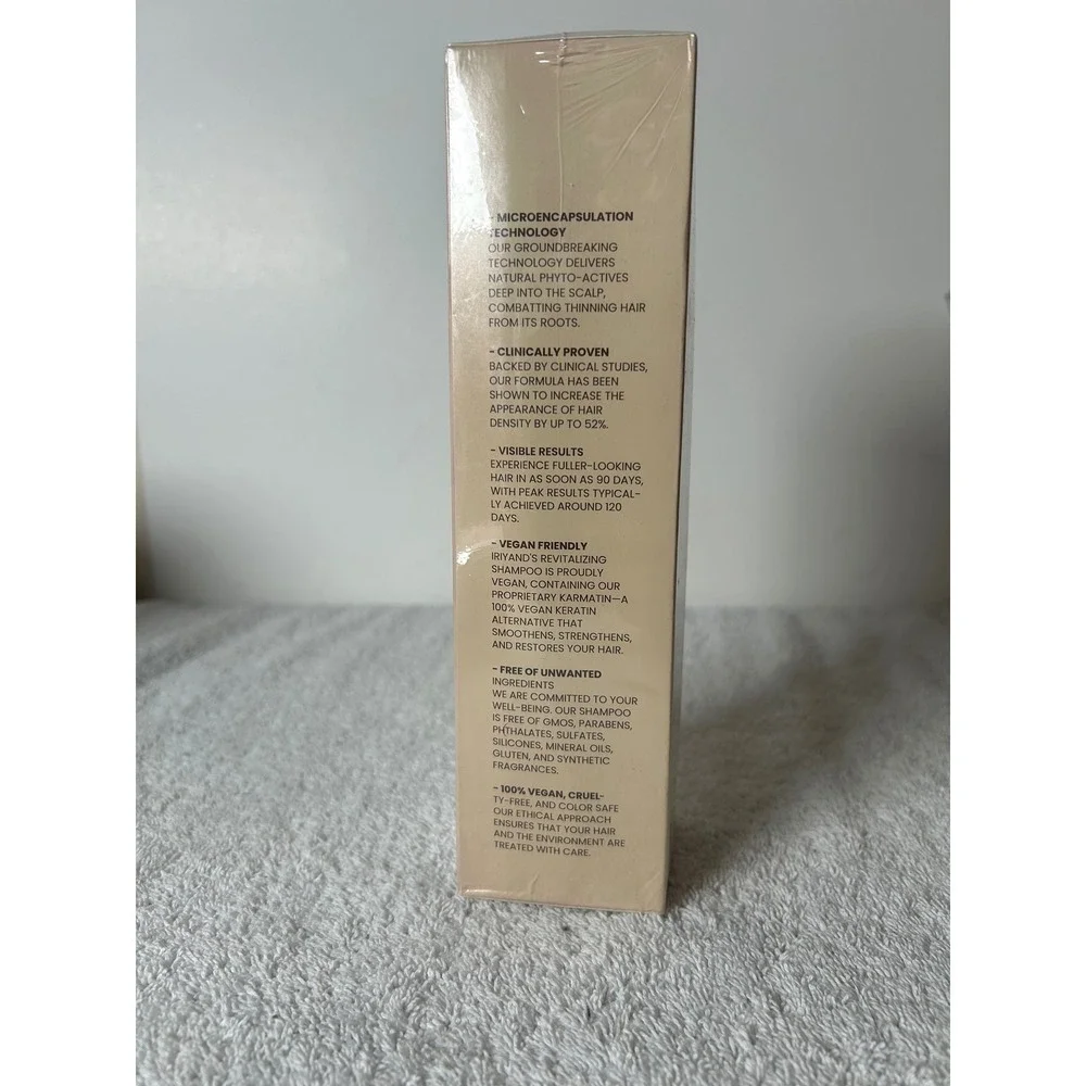 Iriyand Revitalizing Shampoo 8oz Vegan Keratin Thinning Hair Citrus Aroma NEW